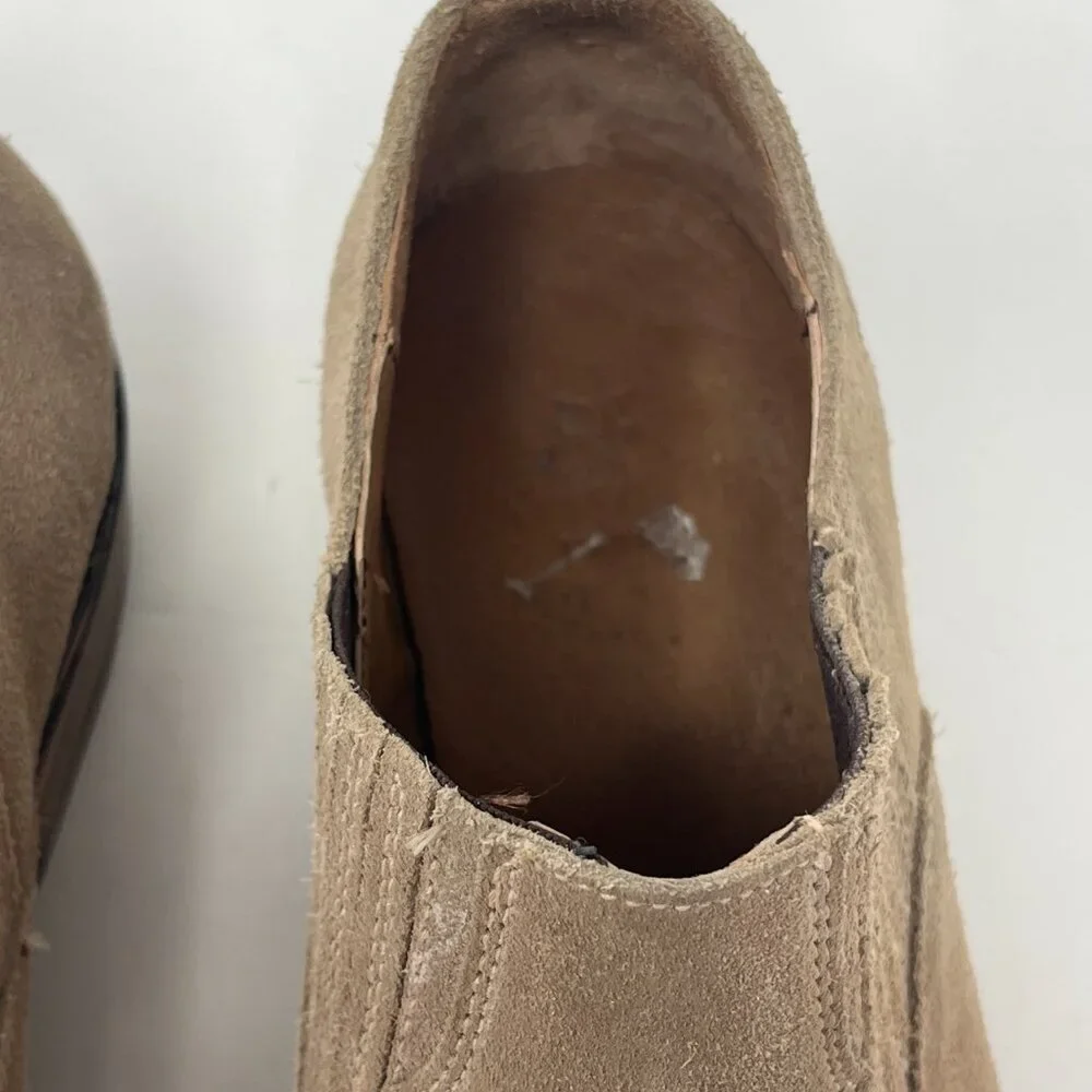 FRYE Billie Shootie booties 8 shoes taupe suede western women